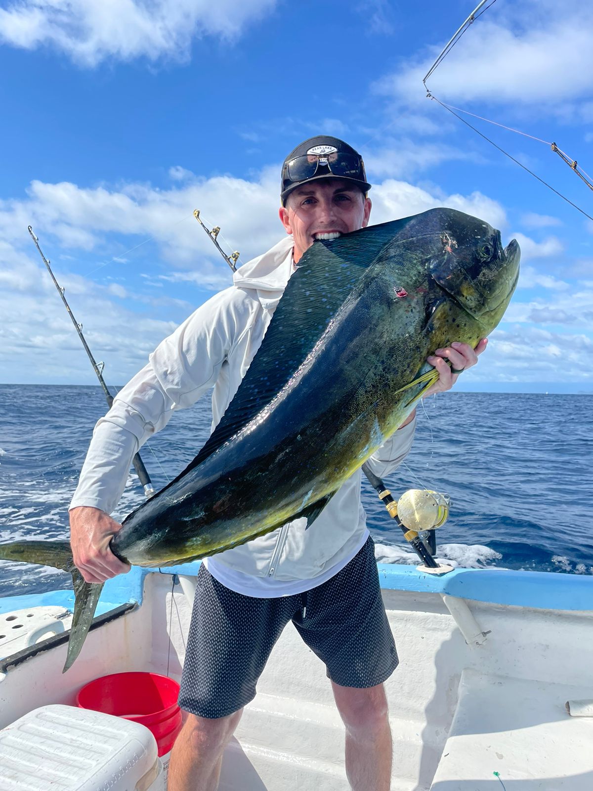 Large mahi-mahi caught on a Soleil offshore charter