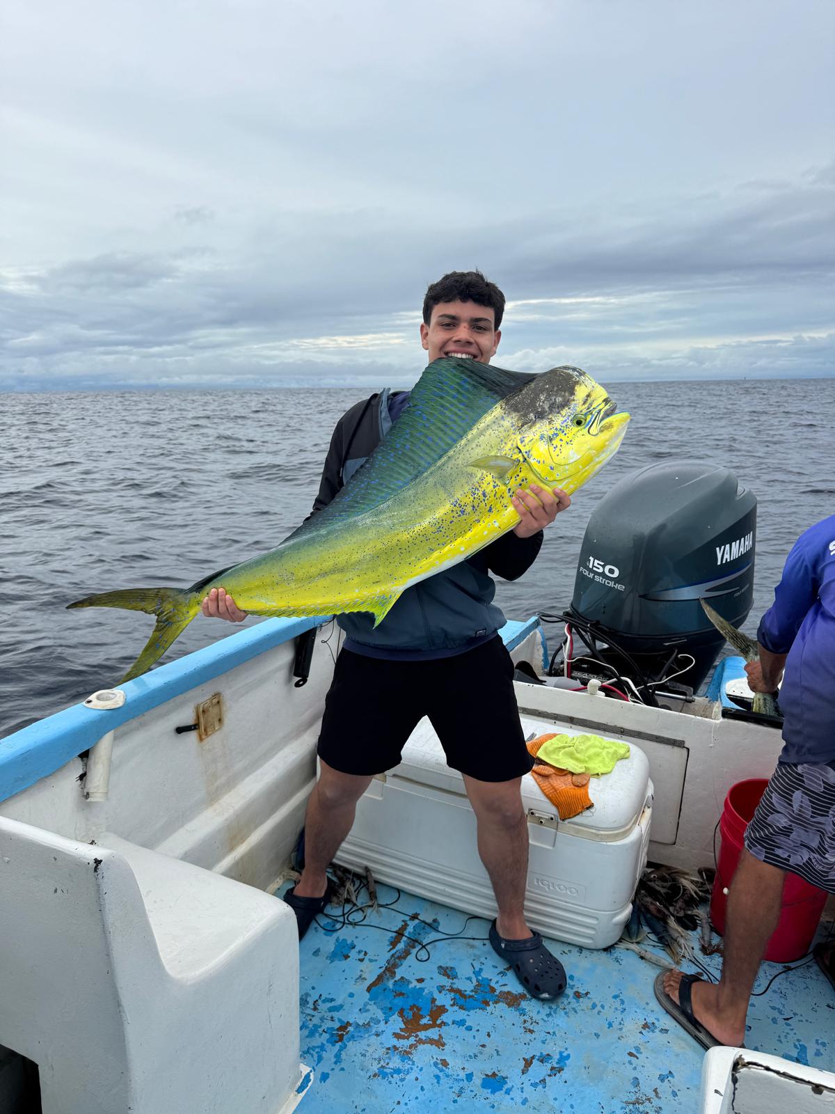 Bright mahi-mahi caught aboard Soleil Sport Fishing