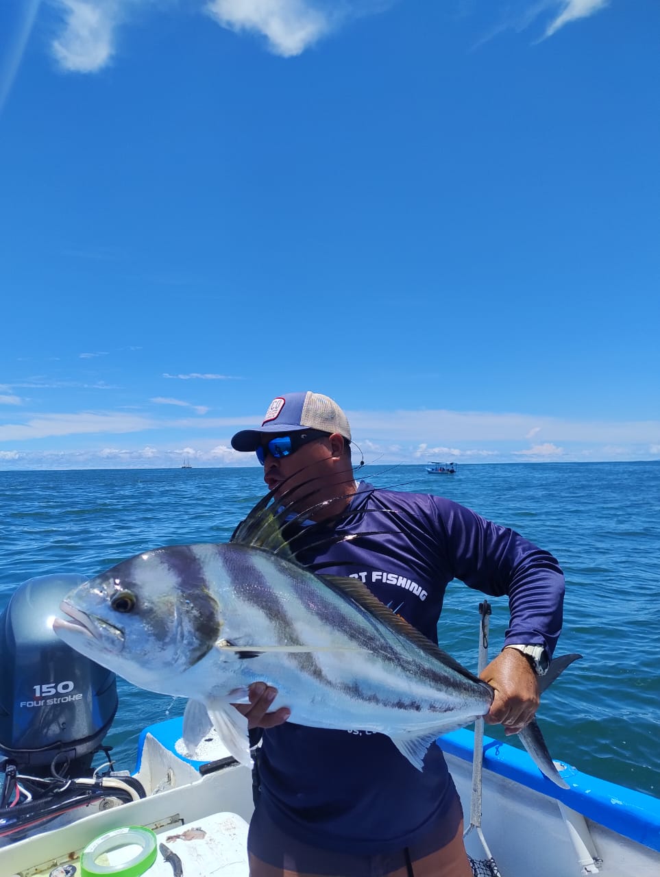 Large roosterfish caught aboard Soleil near Quepos